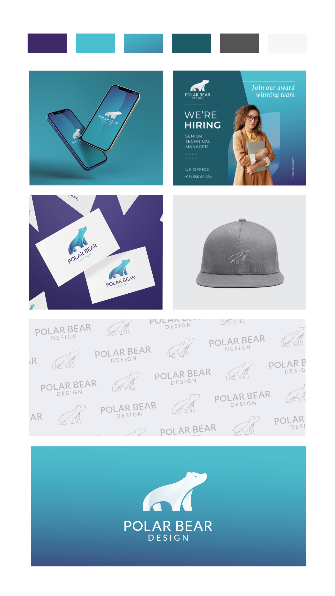 polar bear design branding