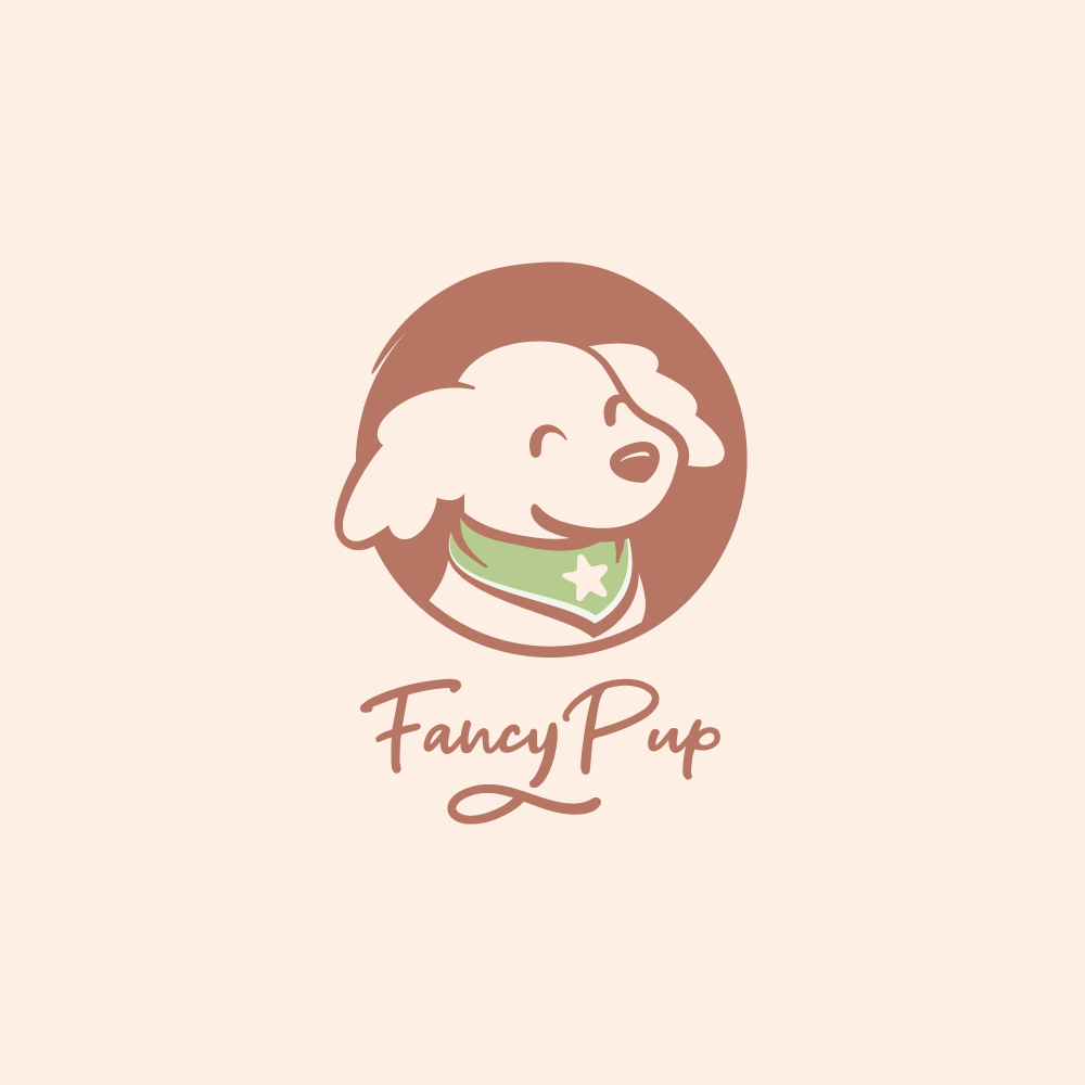 cute pup logo by liza geurts