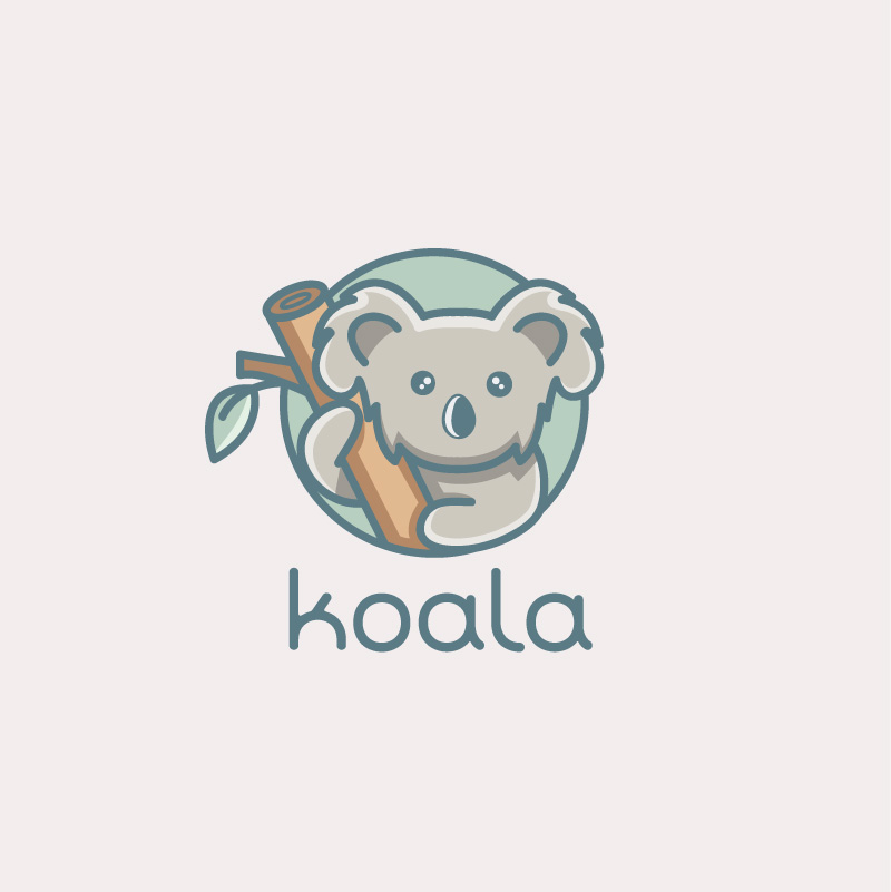 cute koala logo liza geurts