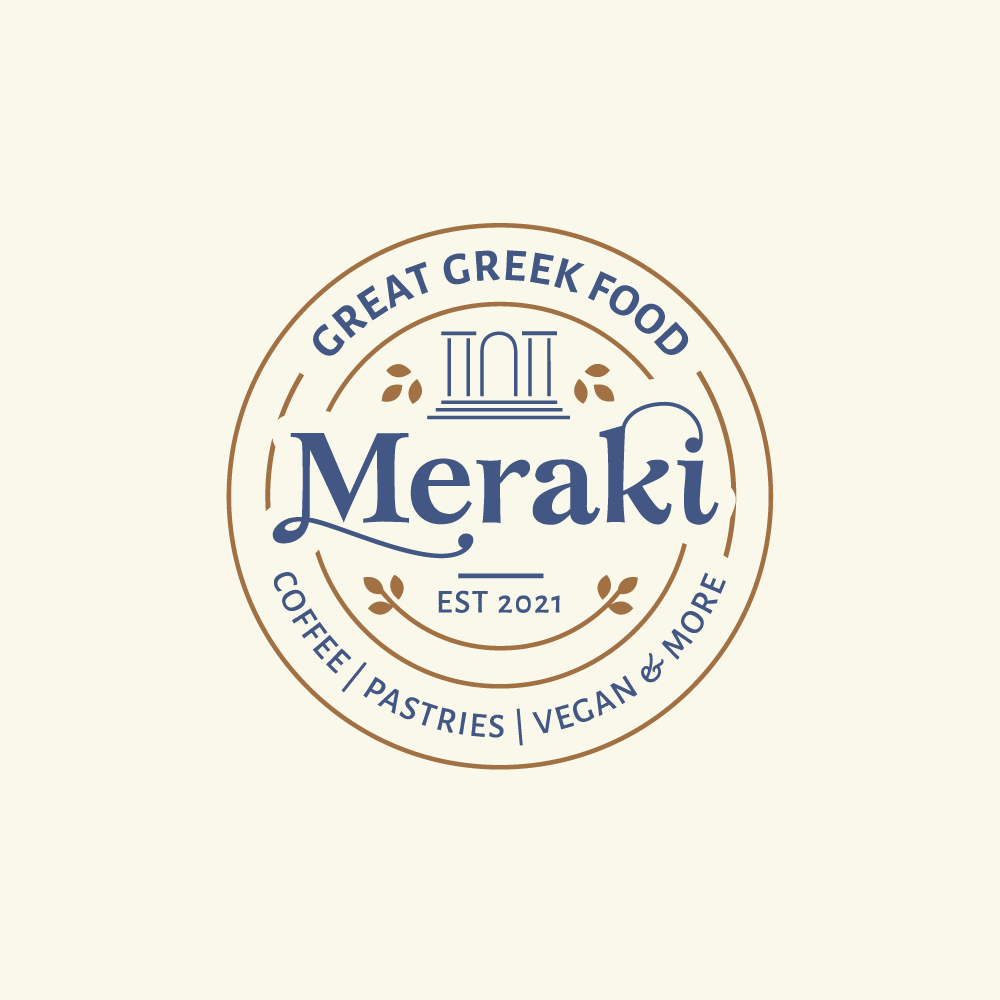 meraki grieks restaurant utrecht logo door liza geurts