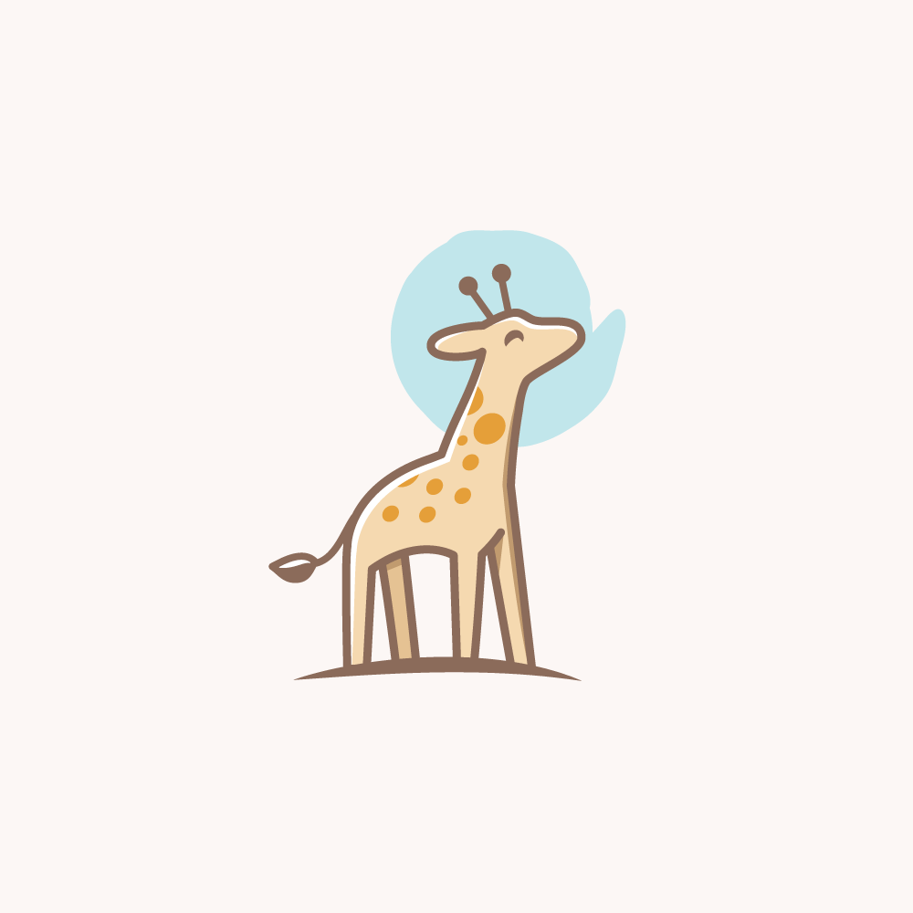 giraffe logo by Liza Geurts