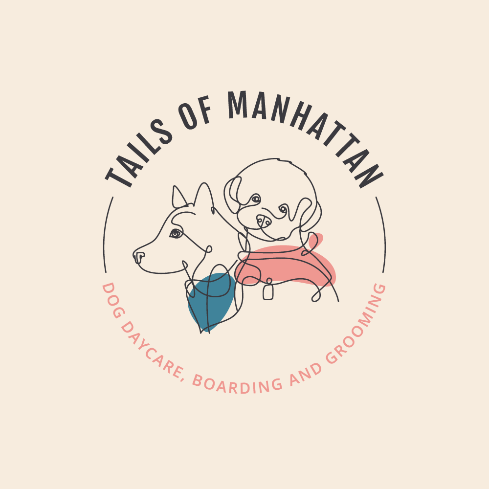 line art logo of two dogs by liza geurts crealizable